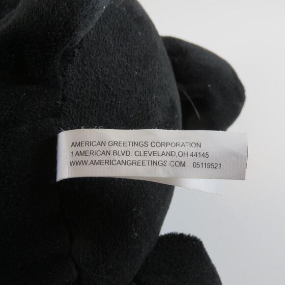 Black Cat Plush Toy Green Eyes Halloween Decor Stuffed Animal American Greetings - Picture 10 of 13